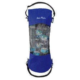 Deluxe Recycles Portable Mesh Trash Bag for Boat - Washable Leakproof Outdoor Garbage Bags for Boat, Kayak or Camper – Lightweight & Large Capacity Bin Bag (Blue)