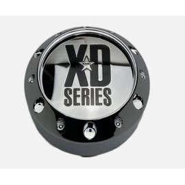 SEVSO Wheel Center Cap 464K106 XD Series Hub Caps Chrome XD779 Badlands XD795 Chrome, Gloss Black