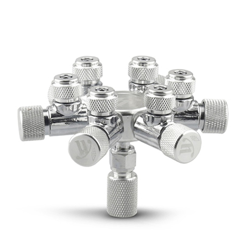 Aquarium Tank CO2 Splitter Regulator Distributor Needle Fine Adjusting Valve