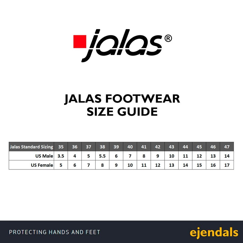 Jalas 9965 Exalter Safety Shoe, EU Size 39 Black,red