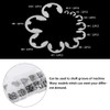 Akozon Retaining Ring Set, E Clip Replacement Set, 120 Pieces,
