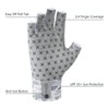 BASSDASH 3/4 Finger UPF 50+ Sun Gloves Breathable Anti-Slip Silicone
