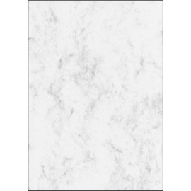 Sigel Design Paper - Grey Marble, A4, 90g, 100 Sheets, Double Sided