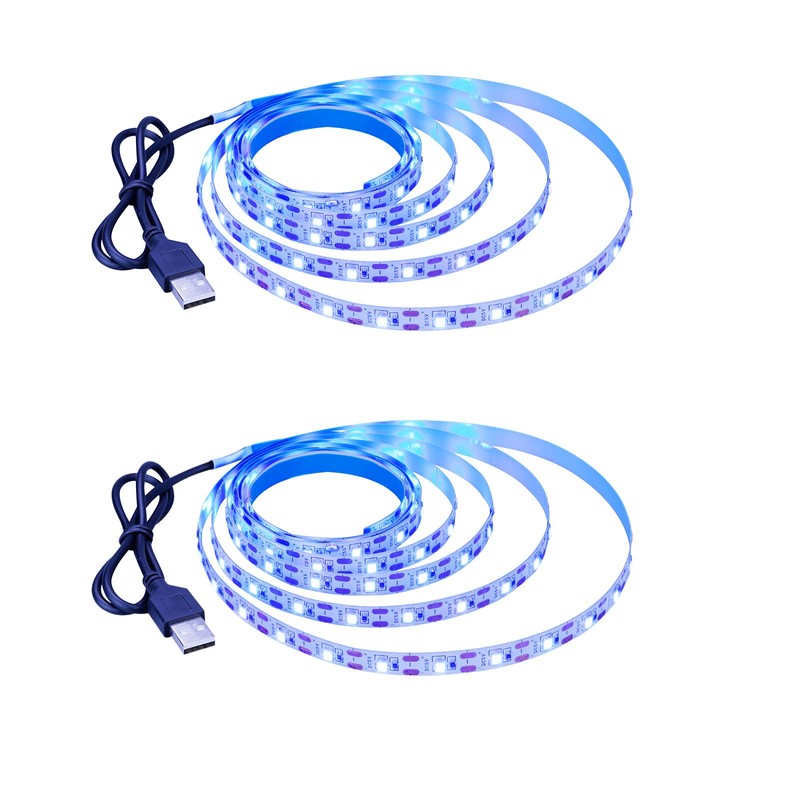KXZM 5V USB Blue 460-465nm LED Strip Light USB Powered