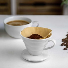Pfefferdieb Ceramic Coffee Filter Hand Filter for Coffee | Size Filter Bag 101 and V60 | High-Quality Pour Over Permanent Filter | Dishwasher Safe