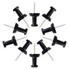 VAPKER Push Pins 120Pcs Solid Black Thumb Tacks Larger Size