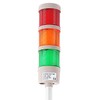 ANDONT 3 Stack Super Bright LED Andon Tower Lights, Red/Yellow/Green,