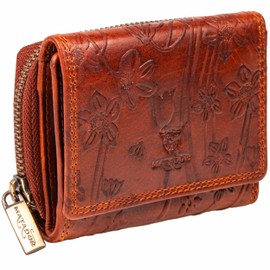 MATADOR 558 Small Wallet, Brown flowers, Minimalist