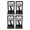 4Pcs Metal Book Ends Orderly Storage Arbitrary Adjustment Smoother Edges