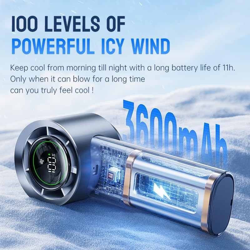 MUXNW Mini Turbo Jet Fan: Portable Small Pocket Handheld Personal