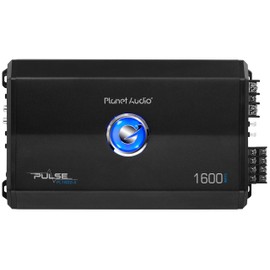 Planet Audio PL1600.4 4 Channel Car Amplifier - 1600 High Output, High/Low Level Inputs, High/Low Pass Crossover, Hook Up to Subwoofer for Bass