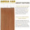 Anrosa Hair Extensions Tape In Brown Natural Hair 18 Inch