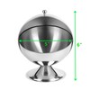 Peohud 2 Pack Stainless Steel Sugar Bowl with Roll Top,