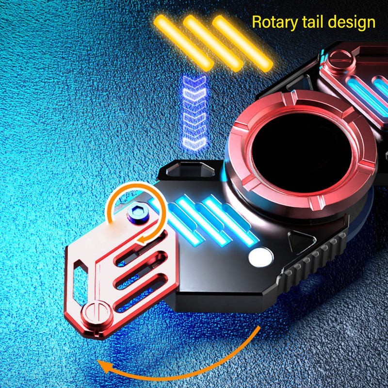 Boys Luminous Fingertip Rotating Toy DIY Dazzling Luminous Hand Rotating