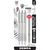 Zebra Pen F-701 Retractable Ballpoint Pen, Stainless Steel Barrel, Fine