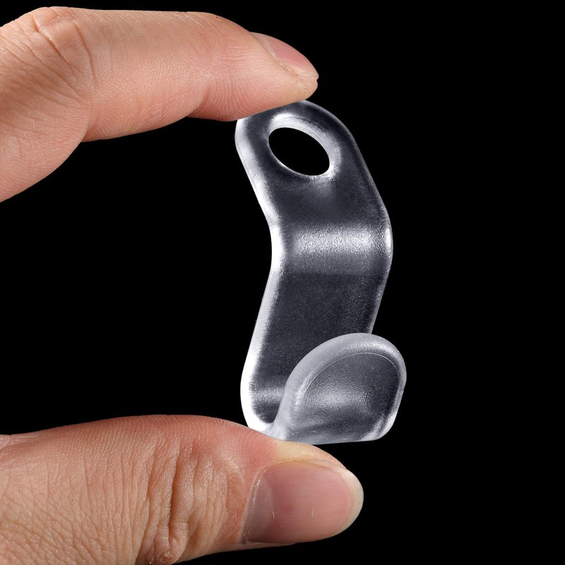 Ganchos extensores para colgar ropa o clóset (transparente, 48 piezas)