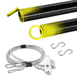 HardwareX supply Heavy Duty Electrophoresis Extension Garage Door Springs for 7ft high (130LB-Yellow)