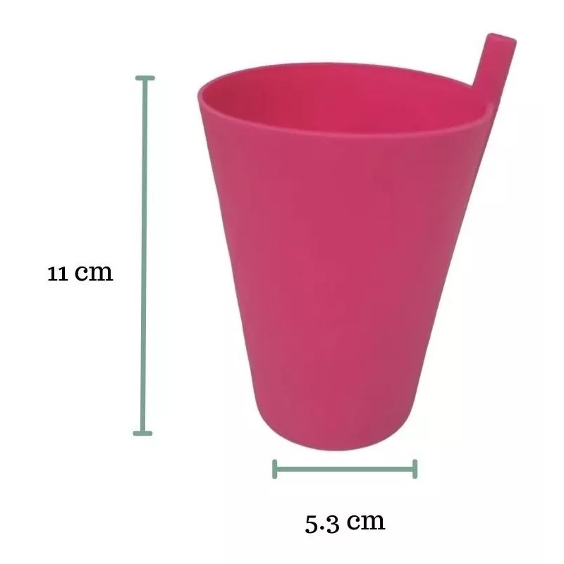Macoll Vaso Con Popote 250ml Plástico (4 Pzas)