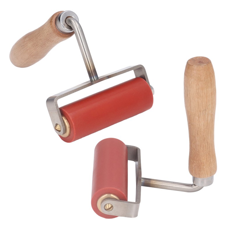 90mm 75° Bend Silicone Roller Handheld Pressure Roller Heat Resistant