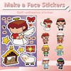 32 Sheets Christmas Religious Make a Face Sticker Make Your