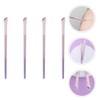 SEWACC 4pcs Eyeliner Brush Fine Angled Eye Liner Brush Angled