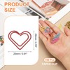 PATIKIL 100pcs Paper Clip, Heart Style Paper Clip Small Cute