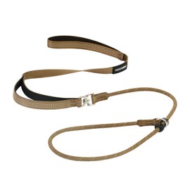 Dog Slip Lead Dog Leash with Comfortable Padded Handle and Highly Reflective Threads, Heavy Duty Training Leash, No-Pull Slip Leash and Collar for Small Medium Large Dogs (Coyote Brown)