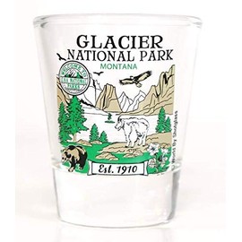 Glacier Montana National Park Series Collection Shot Glass