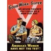 Rosie the Riveter PHOTO World War 2 Recruiting Poster