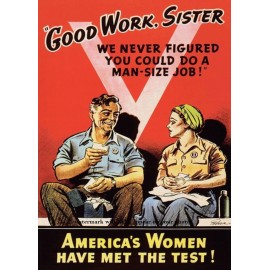 Rosie the Riveter PHOTO World War 2 Recruiting Poster