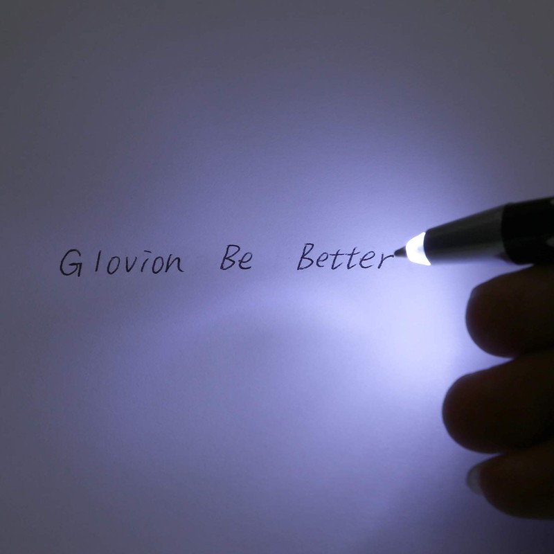 Lighted Tip Pen with Stylus - LED Penlight Light Up