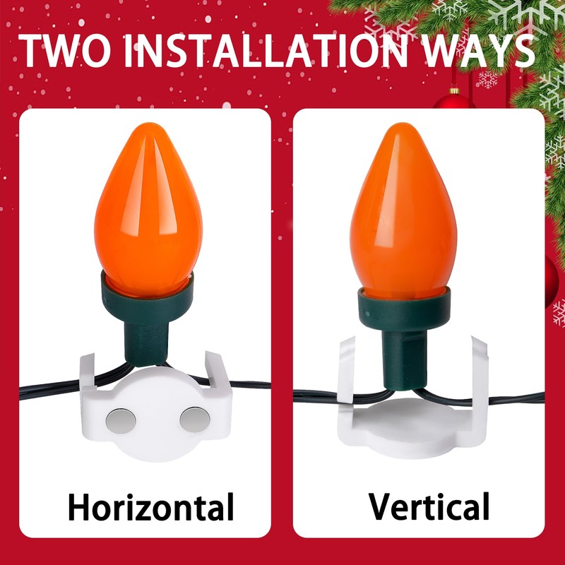 Watayo Extra Strong Magnetic Christmas Light Clips- Magnetic Light Clips
