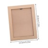 Ipetboom Wooden Photo Frame with Stable Back Support Creative Desktop