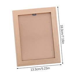 Ipetboom Wooden Photo Frame with Stable Back Support Creative Desktop Decoration Solid Wood Material Fine Carved Workmanship for Home and Office Display Rustic Picture Holder