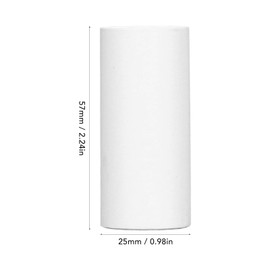 Chazcool Mini Papel de Impresora Térmica, 57x25mm Mini Papel Térmico, 10 Rollos Papel Térmico para Impresora de Bolsillo, Recibos, Imprimir