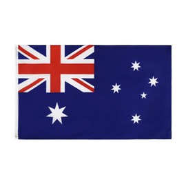 Australia Flags 5ft x 3ft, Large Big Australian Flag with Brass Eyelets for Football, World Cup, Sports Events, Party Decorations, Eurovision, School Culture Day, Outdoor Garden