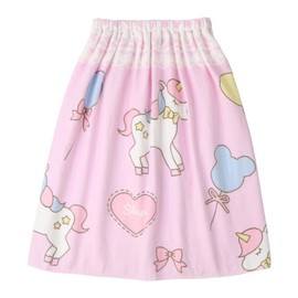 Santois Wrap Towel, Girls, Pool Towel, 100% Cotton, All Pattern, Name Tag, Pool Towel, Wear Towel, Bath Towel, Wrap Towel, Girls, Kids, Babies, Children, Change Clothes, Swimming, 23.6 inches (60 cm),