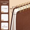 Yoment Top Spiral Notebook Leather Steno Pads 240 Pages Spiral