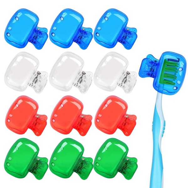 12er-Pack Zahnbürstenköpfe Hüllen, tragbare Reise-Zahnbürstenhüllen, elektrische Zahnbürstenkopf Hüllen, ideal für