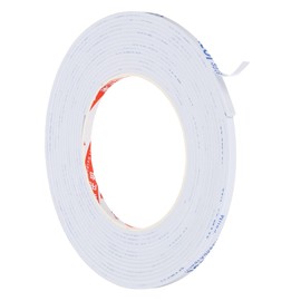 PATIKIL 5m/16.4ft Sealing Foam Tape 5mm Wide 2mm Thickness One Side Weather Strip for Door Furniture Seal Strip Window Pipe Insulation White