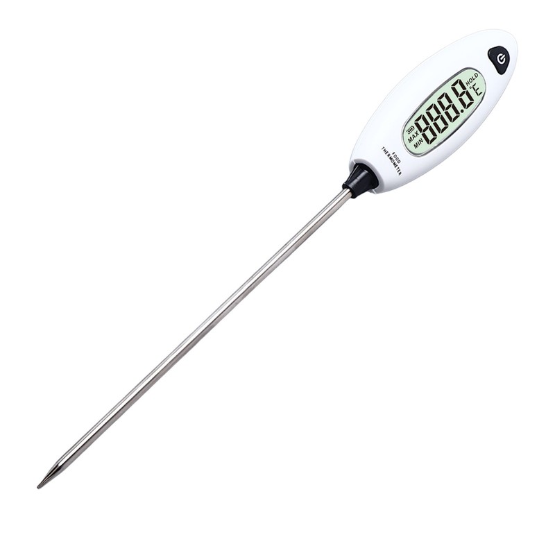 Food Thermometer Digital LCD Display Stainless Steel Probe for Home