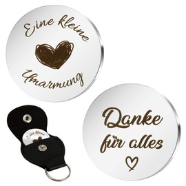 Thank You Gifts Lucky Charm New Year's Eve Small Hug Advent Calendar Filling Gift for Best Friend Colleague Birthday Gift for Girlfriend Christmas Lucky Coin Keyring