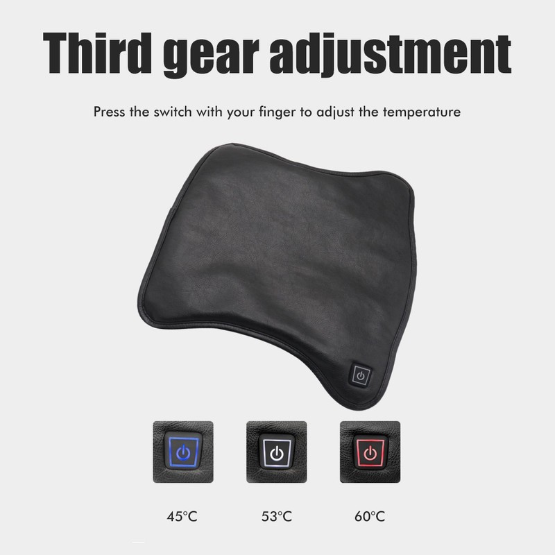 12V Motorcycle Seat Heated Cushion 3 Speed Adjustable Temperature Heating