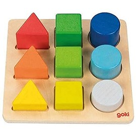 Goki 58753 Assorted Colour and Shape Sorting Board, One Size