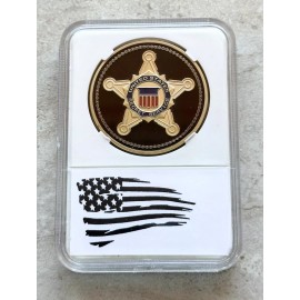 United States Secret Service Coin USSS Seal Of The US President Challenge W Case