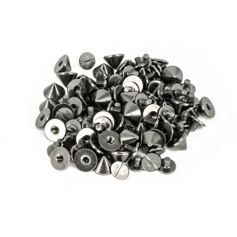Trimming Shop 50 x Bronze Punk Spike Cone Screw Back