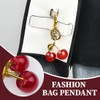 Kirsch-Bag Charm, Anhänger für Handtaschen, Kirsch- Accessoire, Vielseitiger Schlüsselanhänger, Geldbörsenanhänger
