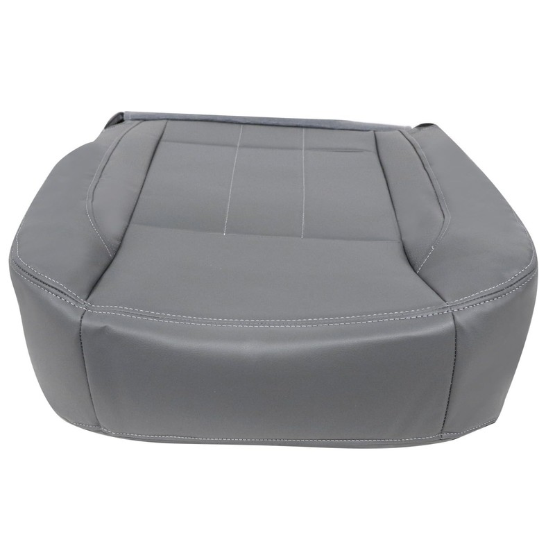 FZJDSD Gray Driver & Passenger Side Bottom Leather Replacement Seat