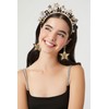 New Years Headband Glitter Star Happy New Year Crown Tiara