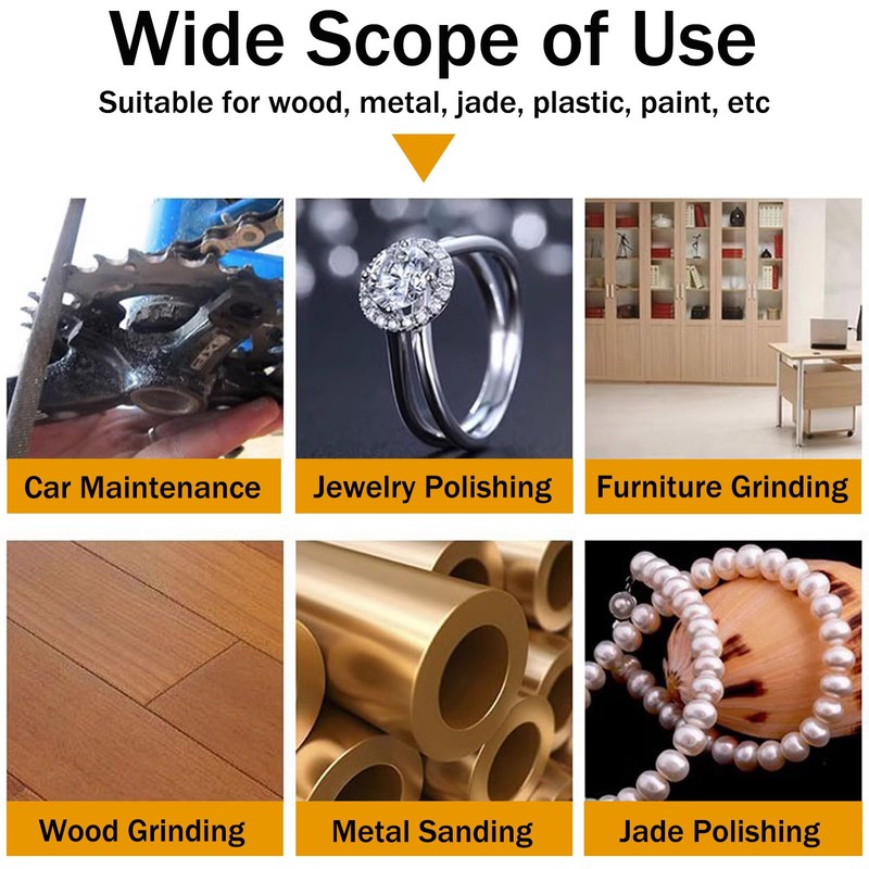 Triangular Sandpaper Hook and Loop Triangle Sanding Pad Fit 3-1/2